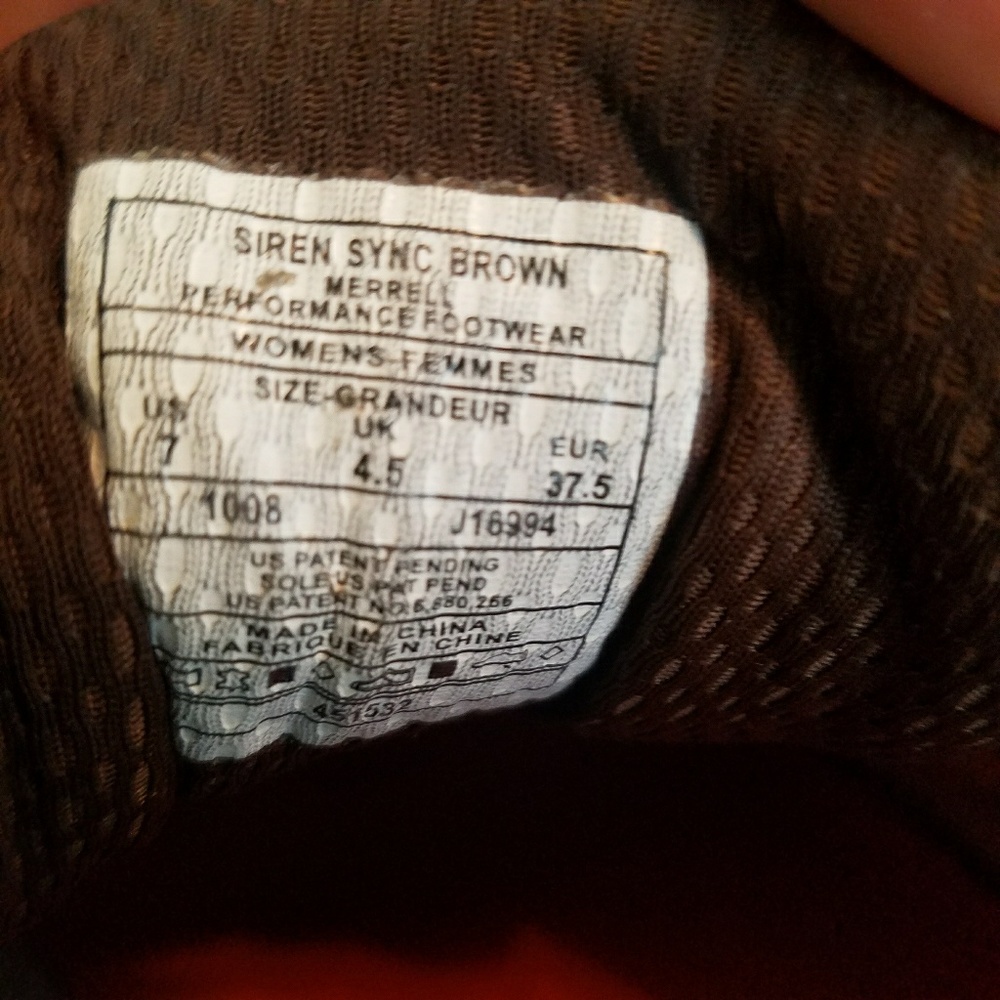 Merrell Performance Siren Sync Size 7 Hiking Shoes - image 4